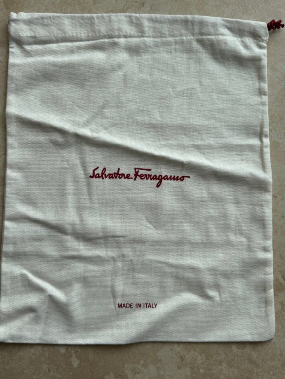 Authentic Salvatore Ferragamo Dust Bag Shoes Purse Made In Italy 15 1/8x12 1/8''